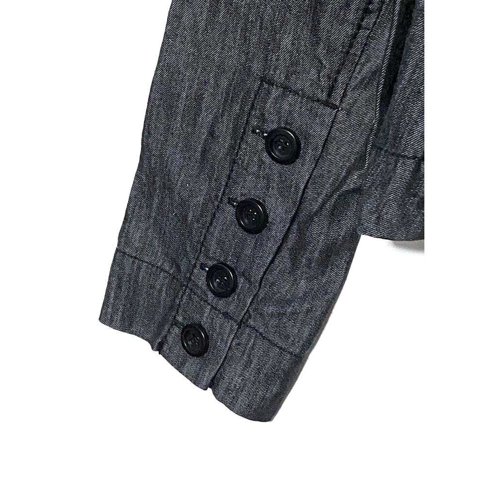 Level 99 One Button Denim Blazer Jacket Womens M … - image 7